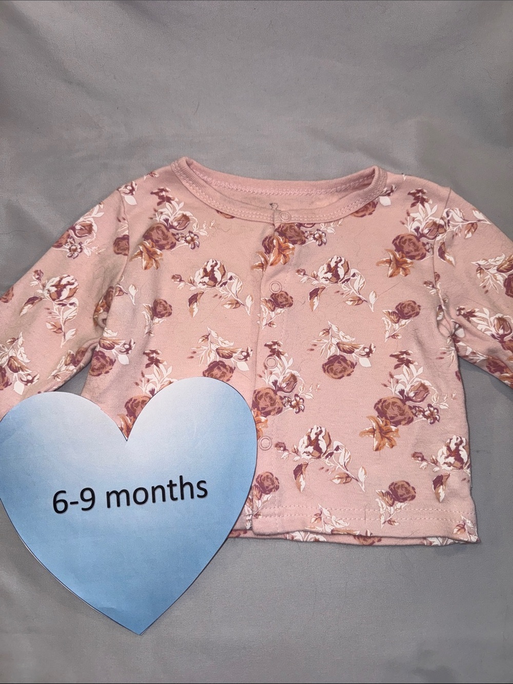 Baby Floral Long-Sleeve Top - Pink